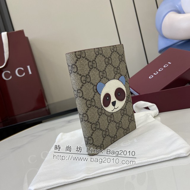 Gucci專櫃古馳最新款飾熊貓細節GG迷你錢包 jh2022型號：810072